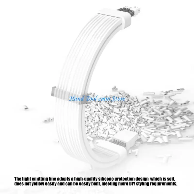 

H37F Soft Neons Extension Cable 12+4Pin Male To Female With ARGB Sync For Customs Lighting