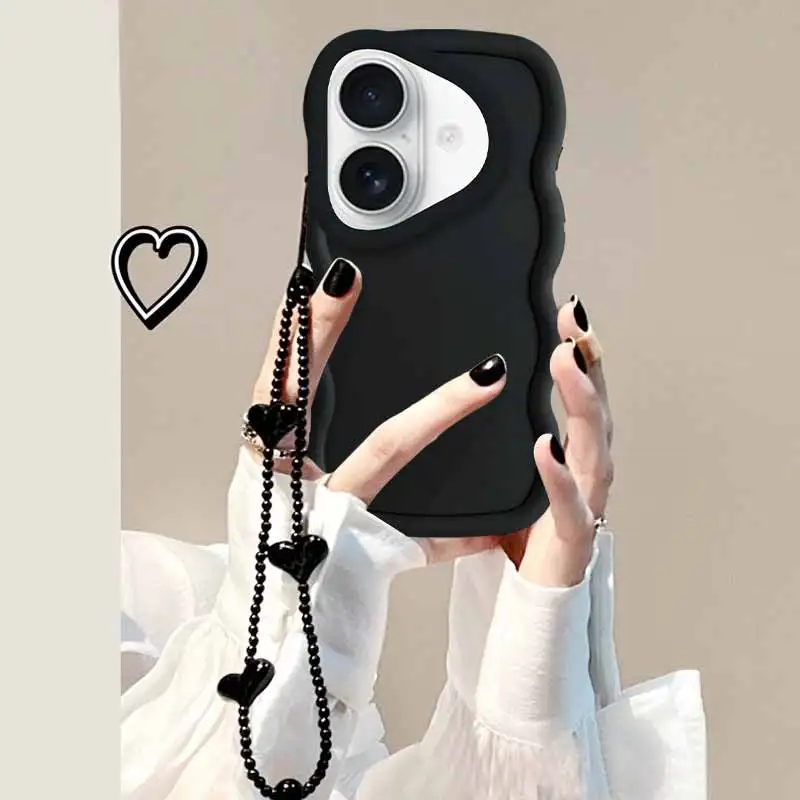 17 ウェーブ型シリコン製スマホケース iPhone 16 16E 15 11 8 7Plus 8Plus 17Promax 17Pro XSMax X XS XR カバー