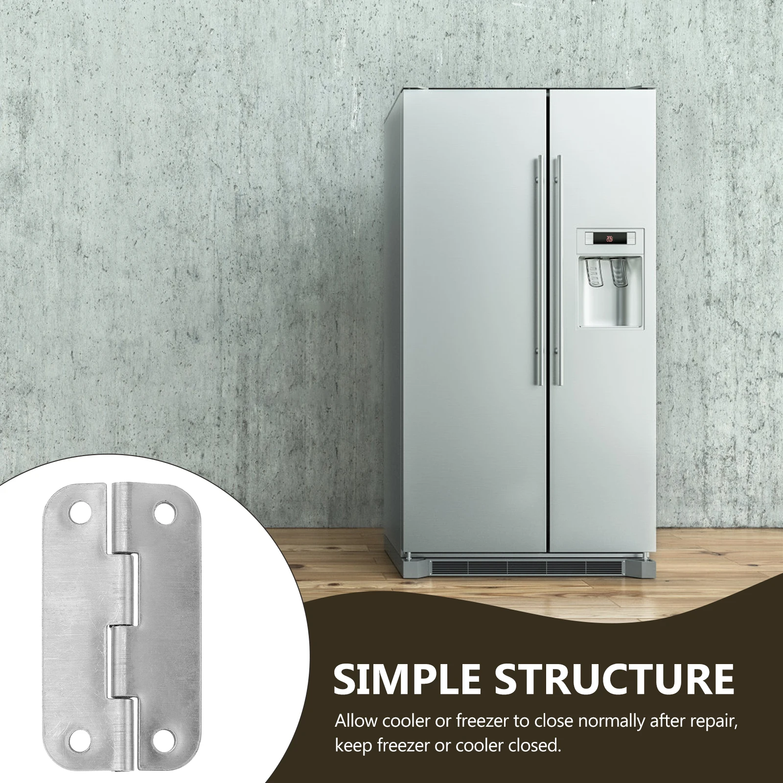 

6pcs Cooler Hinges Stainless Steel Replacement Parts for Freezer Ice Chests Hinged Coolers Fit 25 to 165 Qt Premium