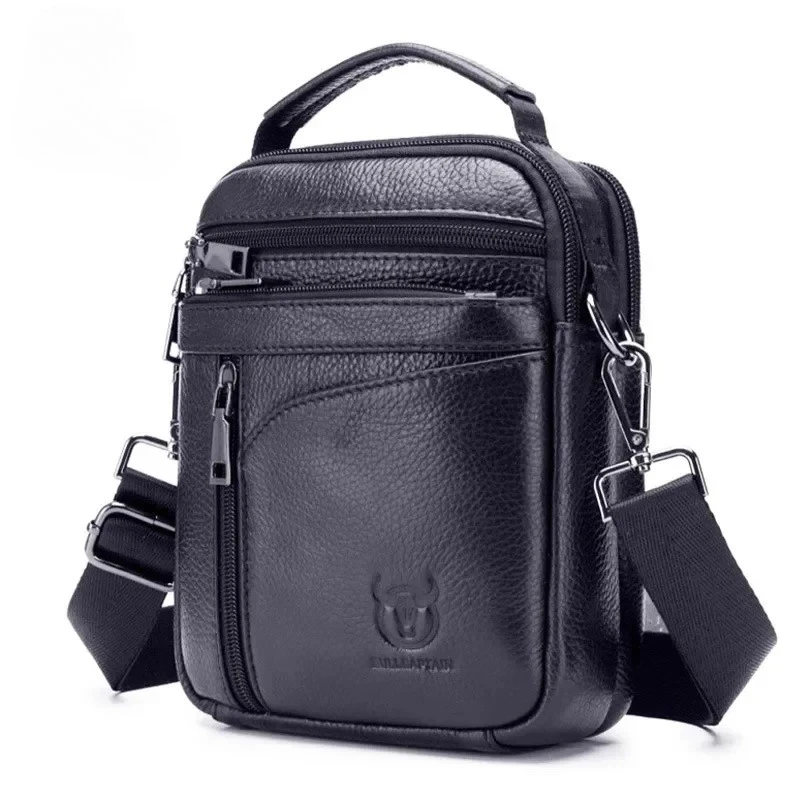 

Новая мужская сумка из натуральной кожи, мужская брендовая сумка через плечо, маленькие деловые сумки, мужские кожаные сумки-мессенджеры