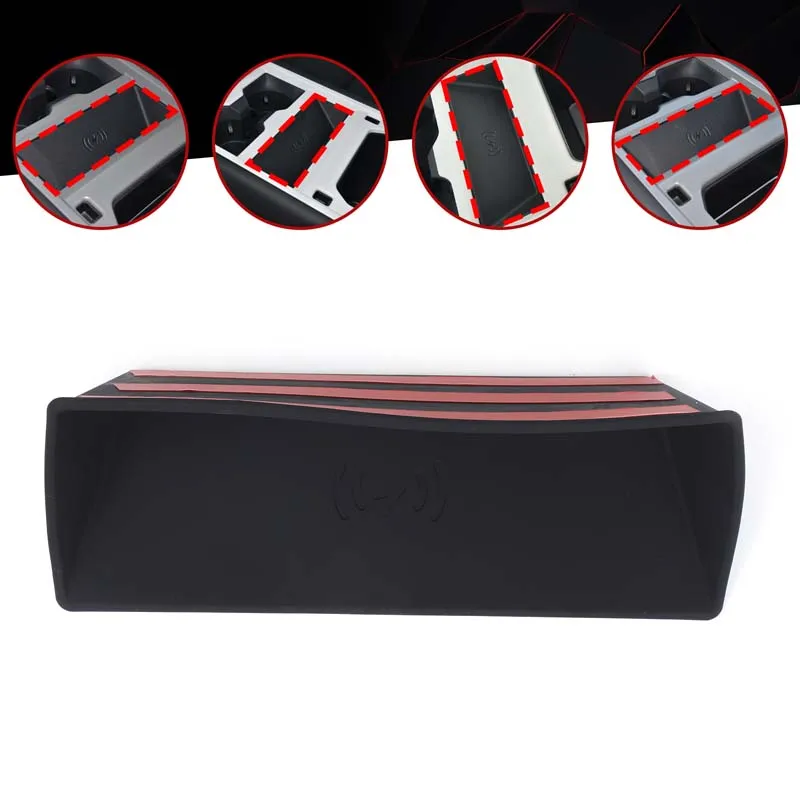 

Для Land Rover Defender 90 110 130 2025 + модификация салона автомобиля, центр управления, беспроводная зарядка, защитная накладка, силиконовая