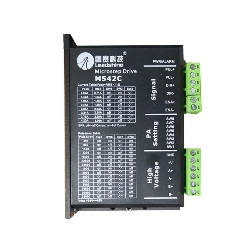 Leadshine M542C 2Phase Stepper Motor Driver Input Voltage 24-48VDC Current 1.0-4.2A