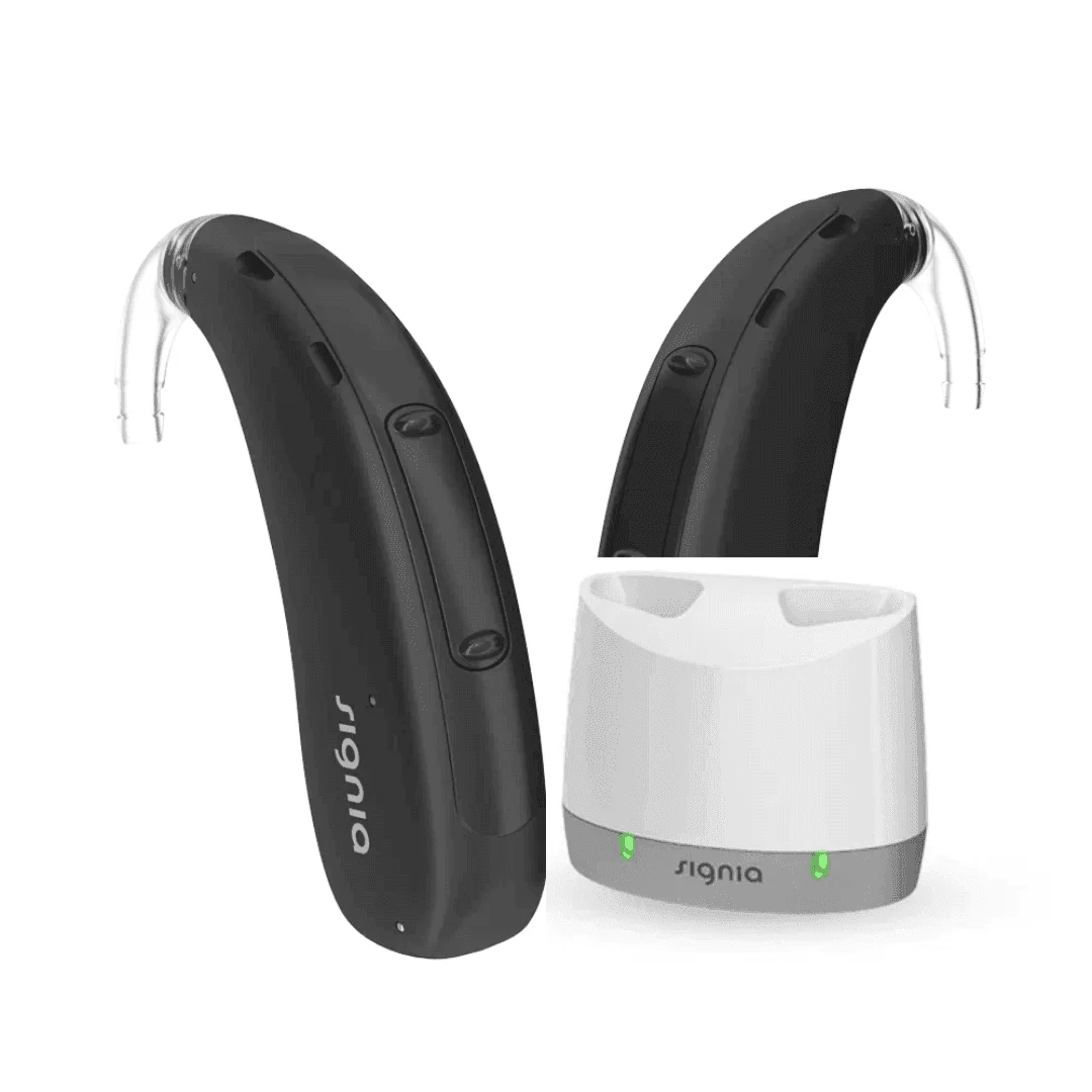 

Signia Motion Charge&GO SP 5X BTE Rechargeable Hearing Aid Behind-the-Ear Ear & Hearing Product