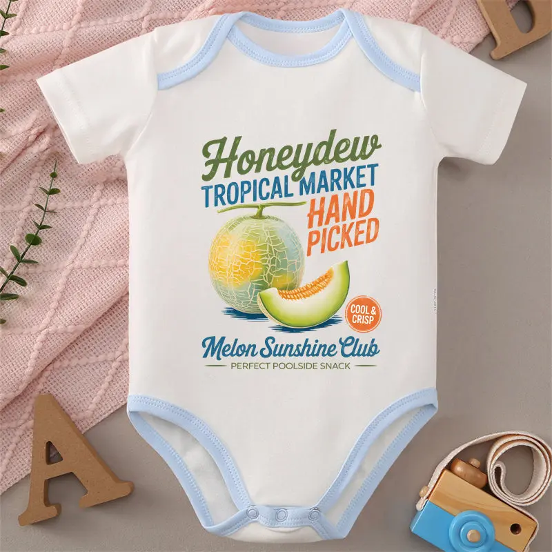 100% Cotton Onesie Sweet Taste Of Sunshine Print Bodysuit Comfortable Cloth for Baby Jumpsuit for 0 To 12 Months Newborn