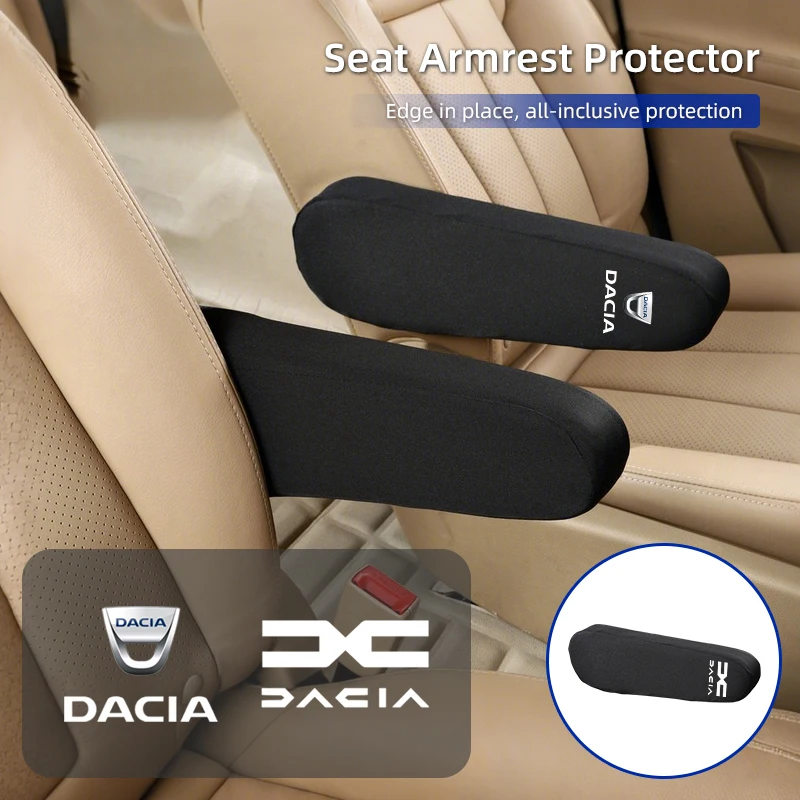 Housse de protection pour accoudoir de siège de voiture, étui de Support de coude en tissu, accessoires pour Dacia Duster Logan Sandero Lodgy Dokker Sandero Stepw