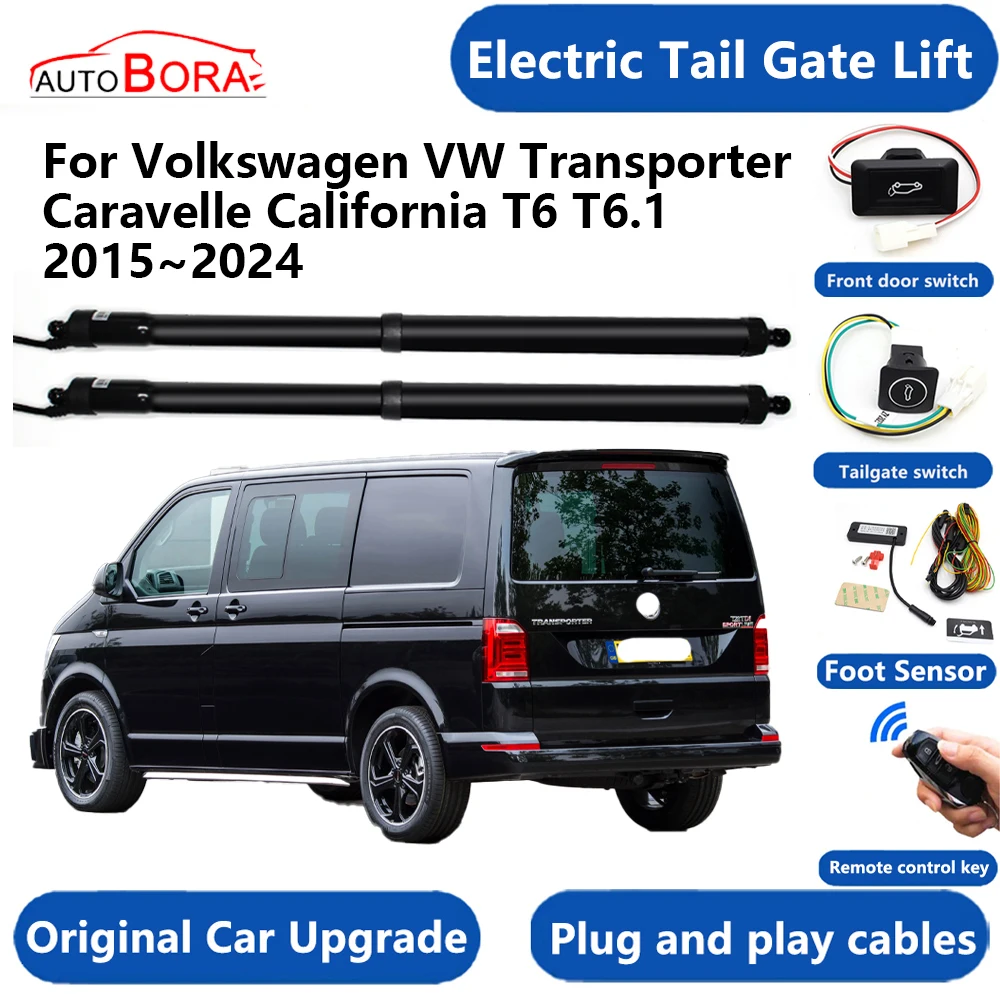 Sistema elétrico de elevação para porta traseira de carro, kit de elevação elétrica, abridor automático de porta traseira para volkswagen vw transporter caravelle