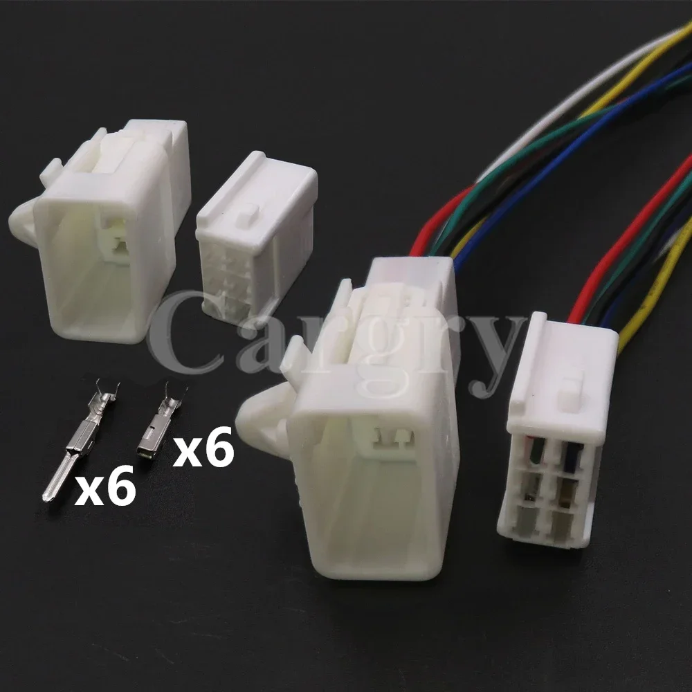 1 Set 6P 6240-1107 6098-2679 6240-5118 6098-2680 AC Assembly Automotive Taillight Wire Harness Unsealed Socket For Toyota Lexus
