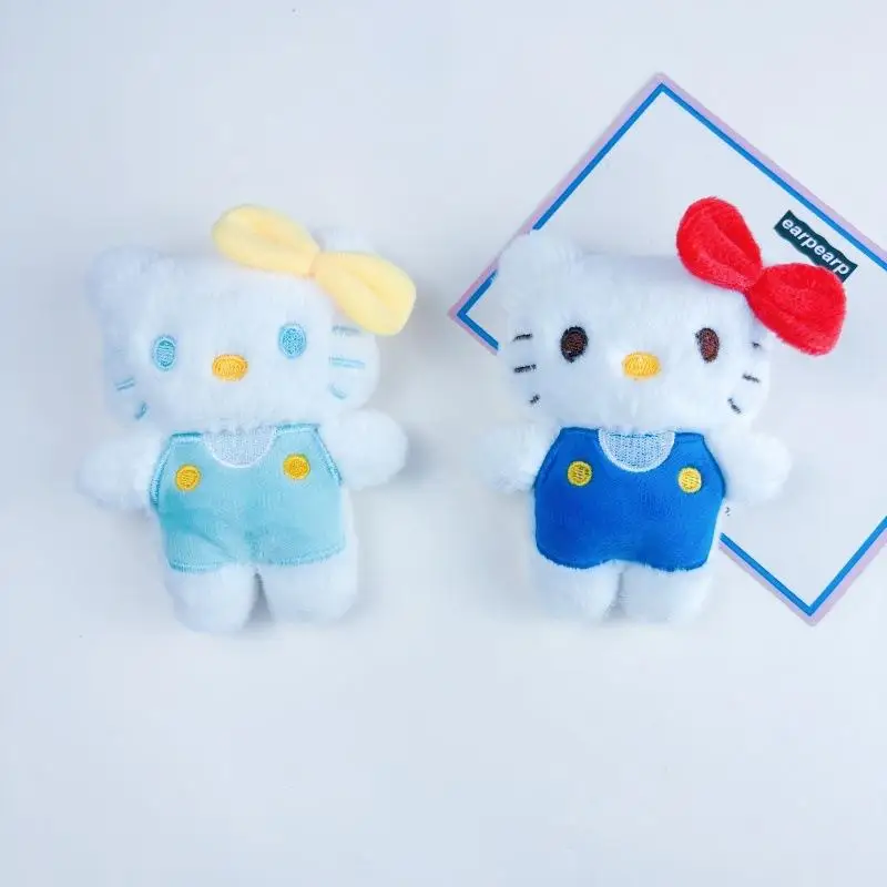 

Cute Hello Kitty Plush Toy Keychain KT Cat Soft Stuffed Doll Pendant Car Key Ring Backpack Decoration Kid Gifts