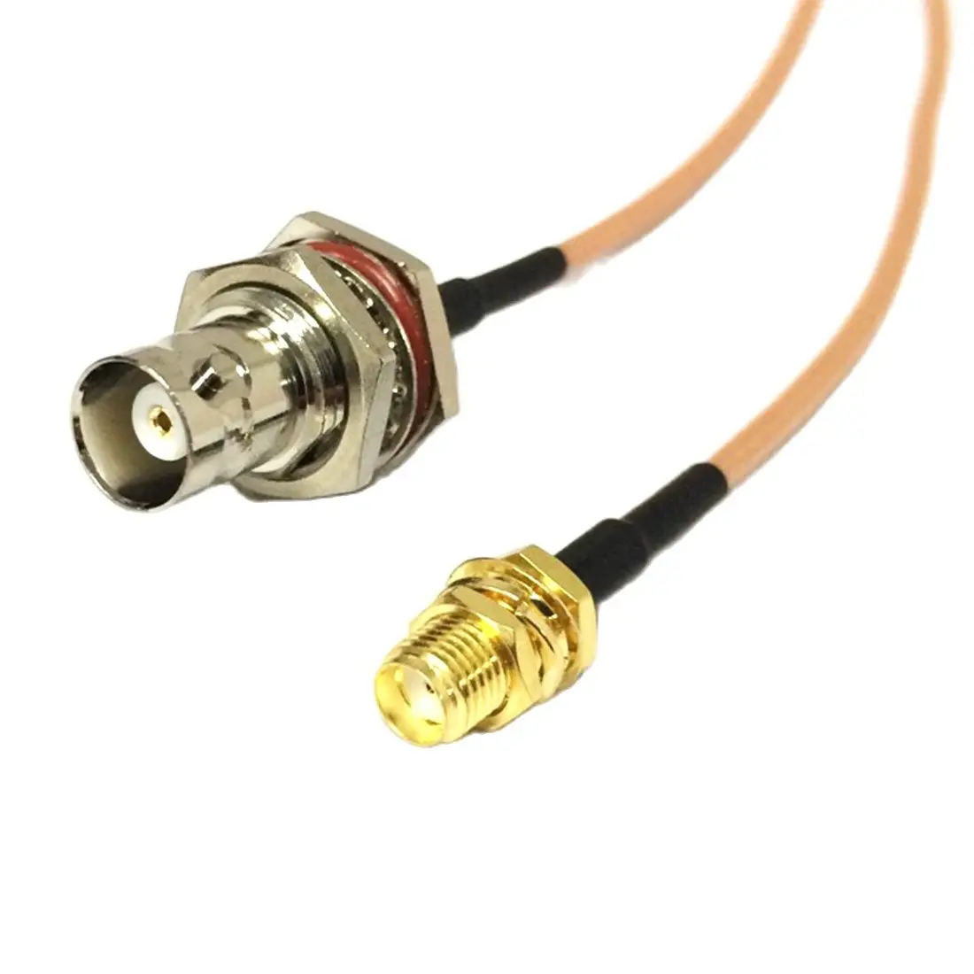 

10pcs Antenna Cable 15cm SMA Female Bulkhead Switch BNC Female Jack Nut Chassis Pigtail Adapter Wholesale