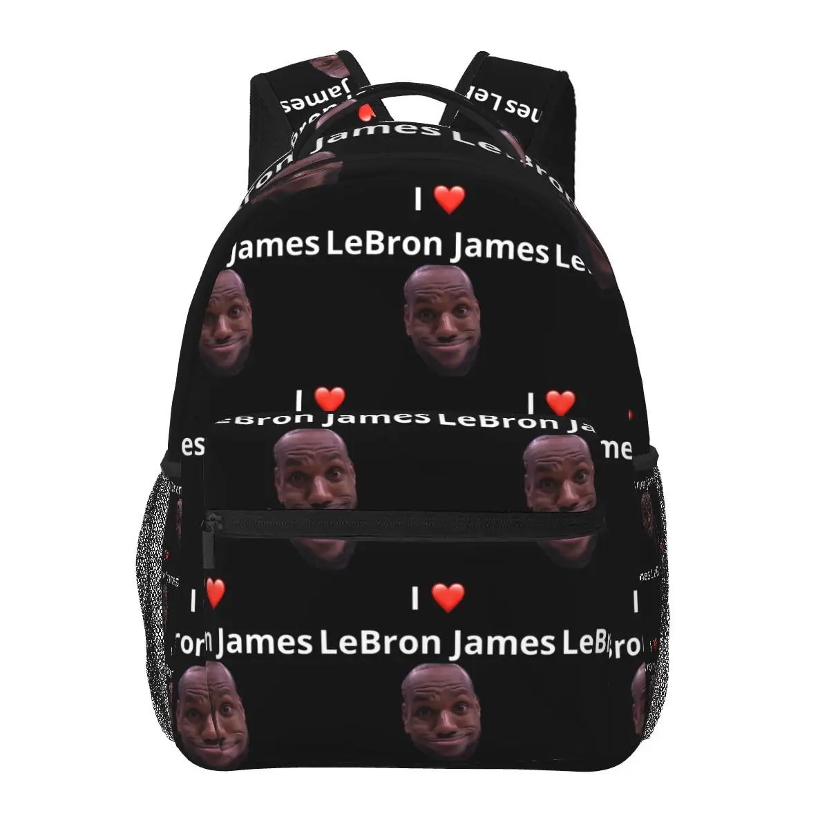 I Love Lebron James Studentenrucksack, Schultasche, Wandern, Reisen, Tagesrucksack für Jungen und Mädchen, modische Büchertasche, Umhängetaschen