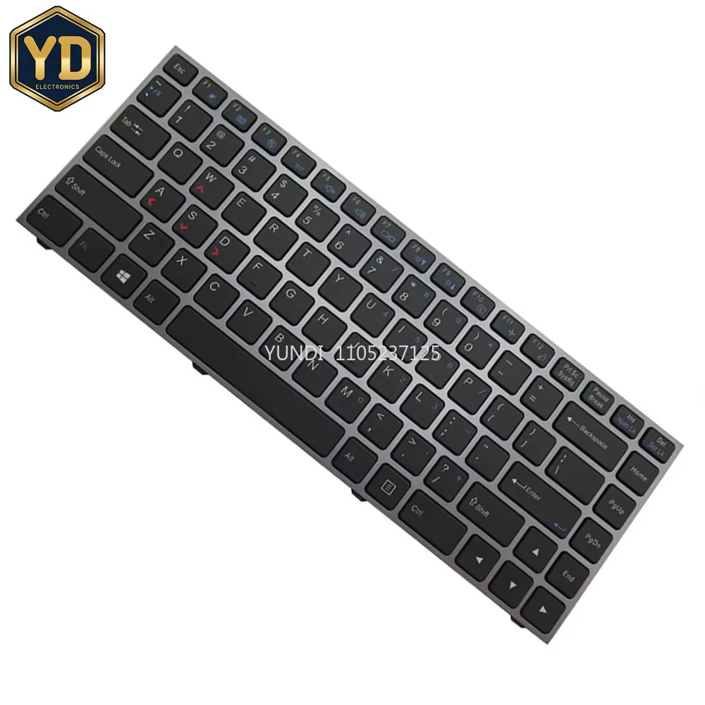 Teclado de ordenador portátil YD para System76 para Galago Pro (galp4) (galp5) (galp6) (galp7) inglés EE. UU. con retroiluminación nuevo