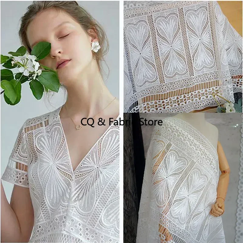 

Hollow out water-soluble embroidery lace fabric for clothing dresses Background fabric Designer fabric Handmade DIY
