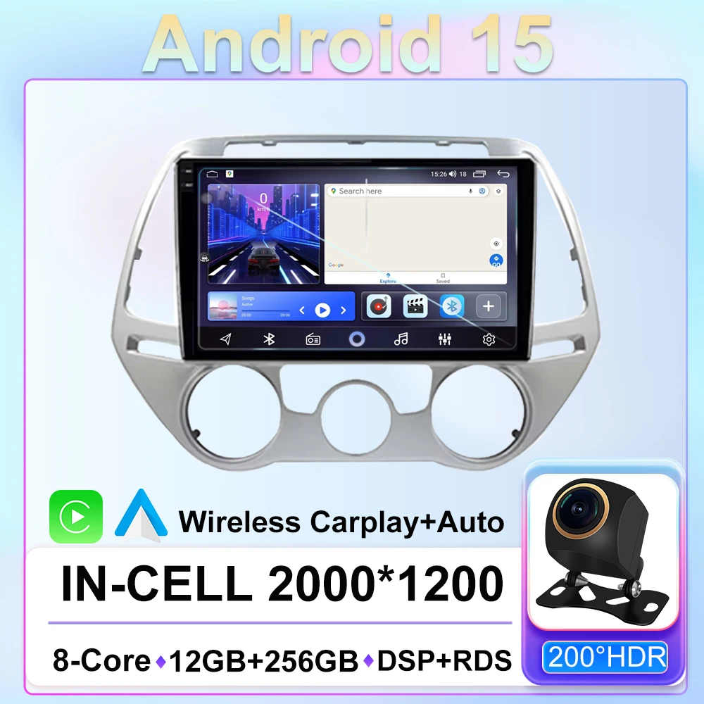

Без 2din Carplay для Hyundai i20 PB 2012-2014 авторадио навигация GPS Android репродуктор мультимедиа авторадио стерео Wi-Fi