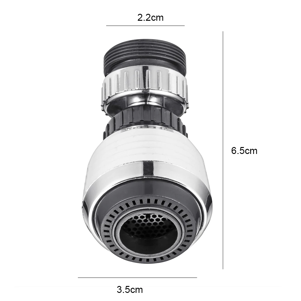 สากล 360 °   ก๊อกน้ําแบบหมุนหัวฉีดครัว Anti-Splash Water TAP FILTER