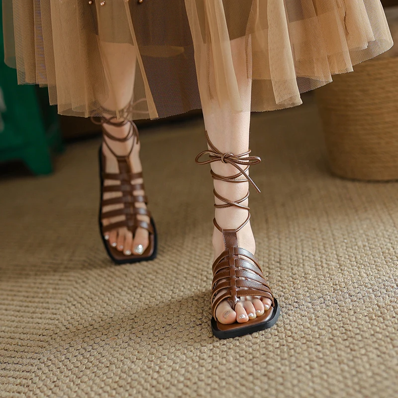 

Handmade Genuine Leather Gladiator Sandals | CloudSoft Comfort & Classic Style