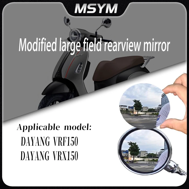 

Motorcycle Accessories Convex Mirror Increase Rearview Mirrors Side Mirror View Vision Lens For DAYANG VRF150 VRX150