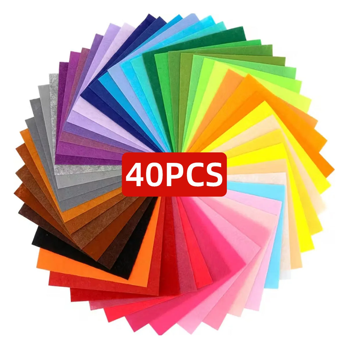 Paño de fieltro, tela no tejida hecha a mano, materiales DIY, diferentes colores, hojas de fieltro suaves, hojas de fieltro hechas a mano, telas de retales para costura