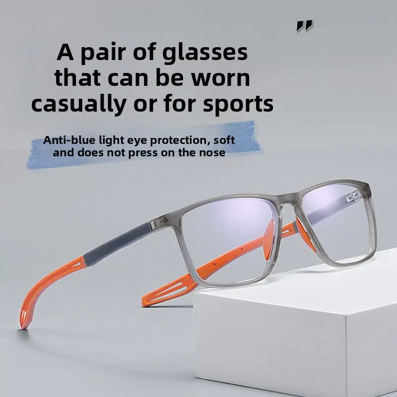 Customised Eyewear Photochromic Blue Light Blocking Prescription Glasses TR90 Silicone Sport Optical Lenses with Prescription