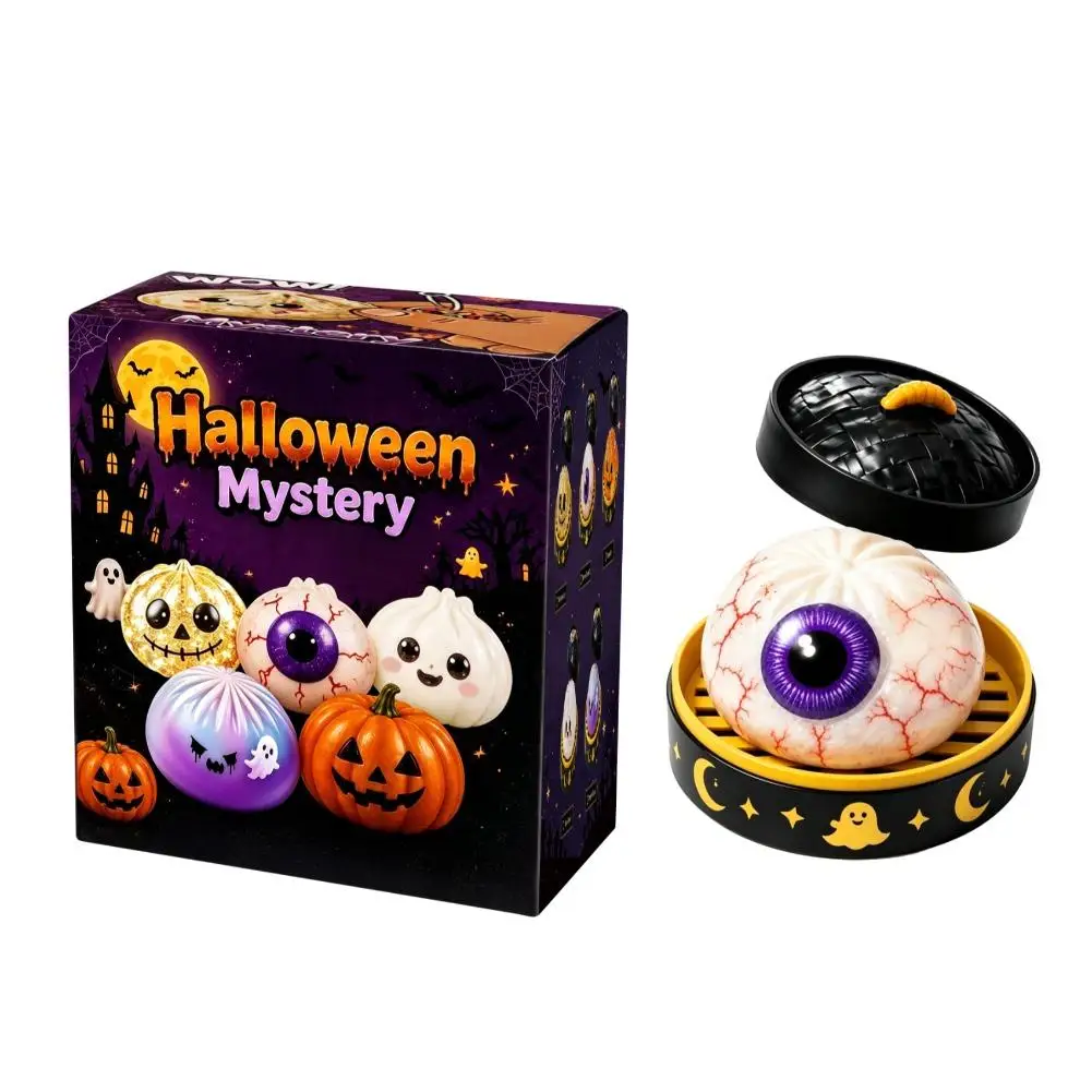 Halloween-Teigtaschen-Quetschspielzeug, Glänzendes Glitzer-Soft-Fidget-Spielzeug, Kürbis-Augapfel-Geister-Stil, Stressabbau-Party-Überraschungsgeschenk – Detail 2