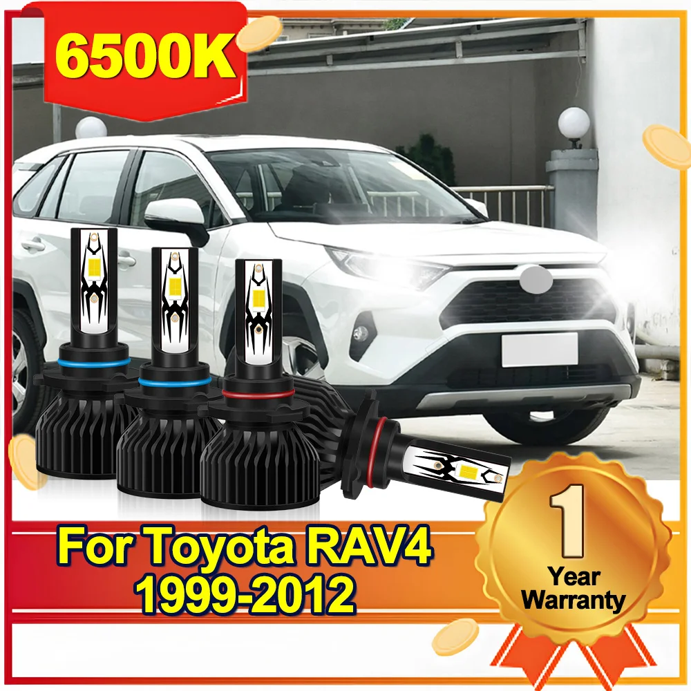 

For Toyota RAV4 1999-2012 9006 9005 LED Headlight KIT Combo Bulbs 6000K High Low Beam Super Bright White 20000LM Headlamp