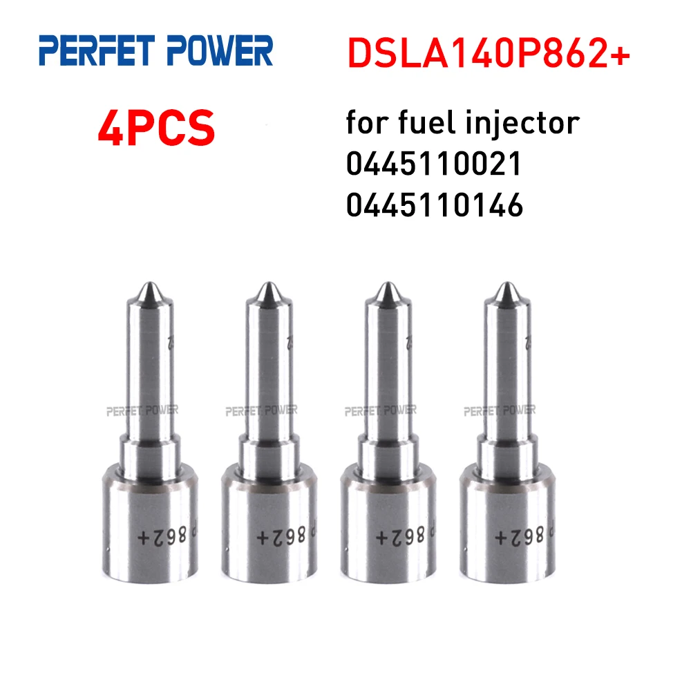 4PCS DSLA140P862+ Fuel Injection Nozzle for 0445110021, 0445110146 Fuel Injector 0433175230 China Made New