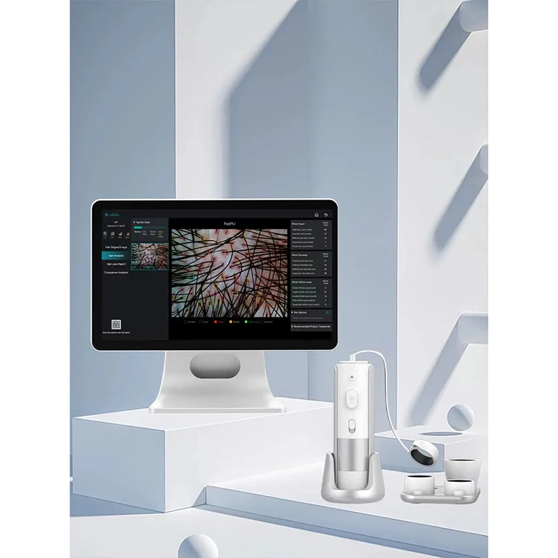 Détecteur de fuite de cheveux HD, Scanner de cuir chevelu, prévention de la perte de cheveux, analyseur de miroir capillaire, dispositif d'analyse de détection professionnel