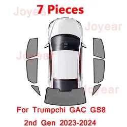 For Trumpchi GAC GS8 2nd Gen 2023-2024 Car Magnetic Side Window SunShades Mesh Shade Blind Car Window Curtian Accessories