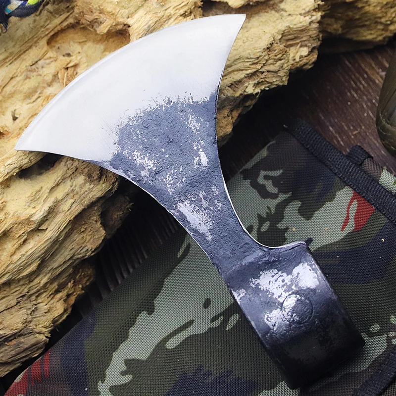 High carbon steel hand forged axe household tree chopping firewood axe multifunctional mountain cutting woodworking axe