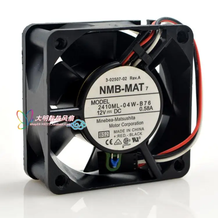 NEW ORIGINAL 2410ML-04W-B76 12V 0.58A 60 60x60xmm COOLING FAN RADIATOR