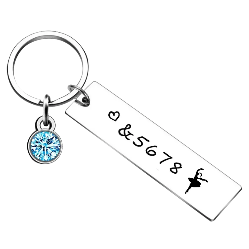 Dance Club Teacher Friend Keychain &5678 Ballet Gift Dance Teacher Gift Key Rings Dance Lover Gift Dancer Jewelry