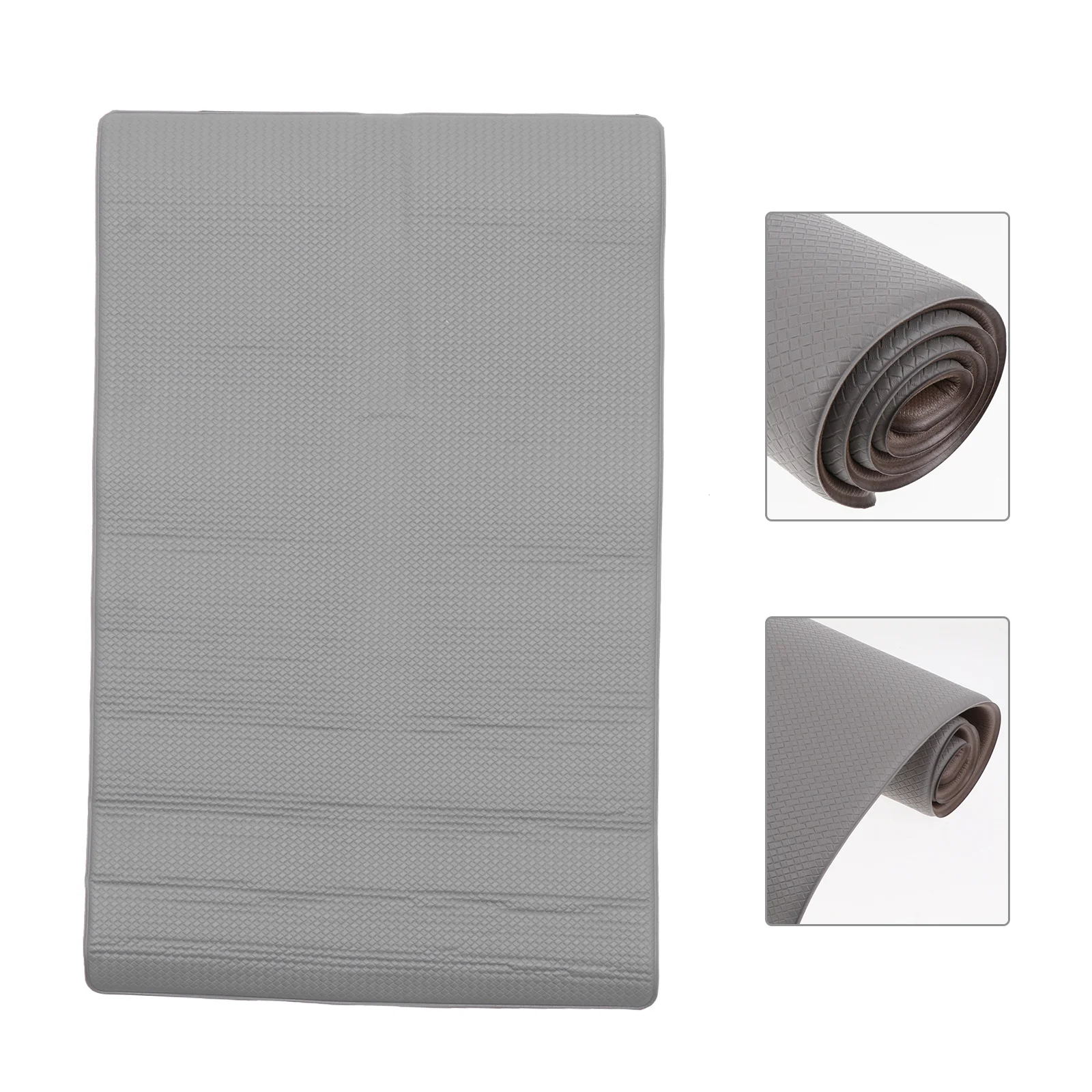 

1Pcs Waterproof Kitchen Mat Oil Proof Non Slip Floor Mat Comfort Cushion Anti Skid Rug Grey Kitchen Rug Cushion