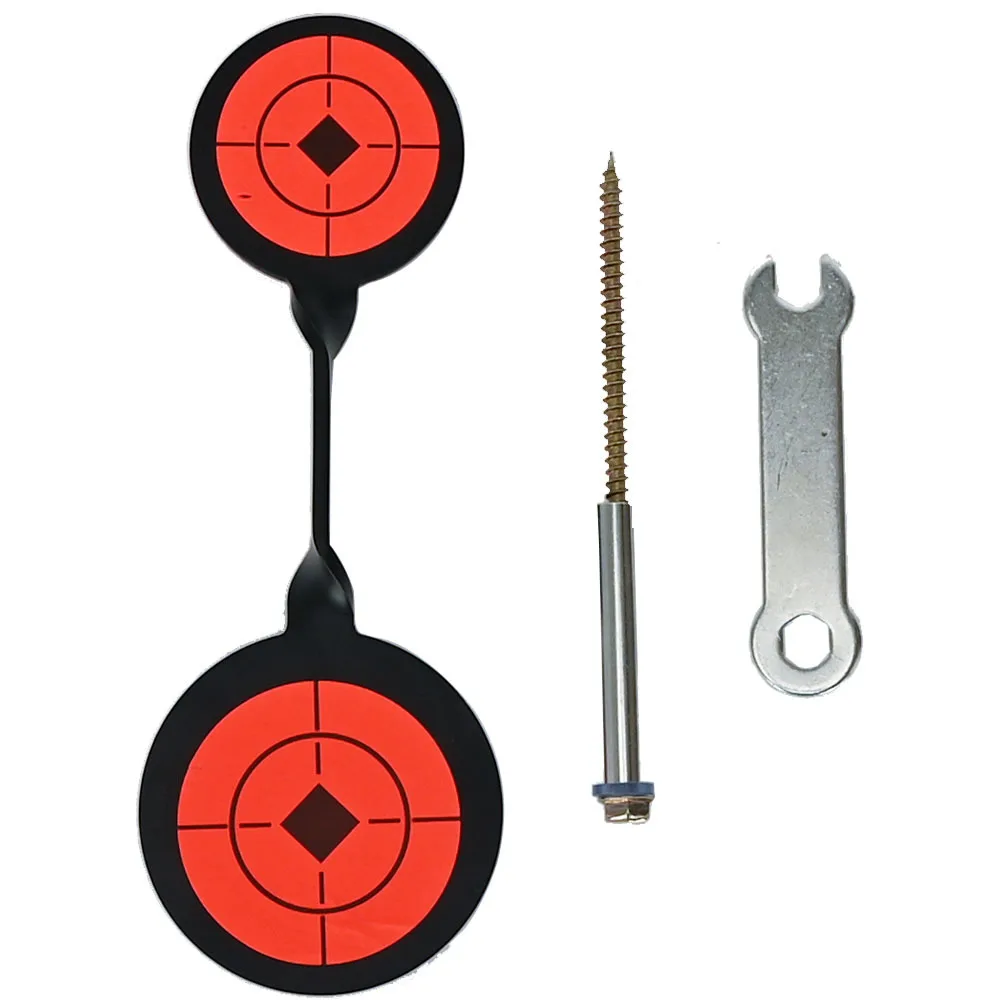 Double Spinner Shooting Targets Metal Shooting Small Target CS Shooting Practice Spinner for Airsoft Outdoor Sports