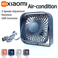 Xiaomi Mini Portable Fan USB Desk Fan Table Strong Airflow &Quiet Operation 3 Speed Wind 360° Rotatable Standing Fans For Room