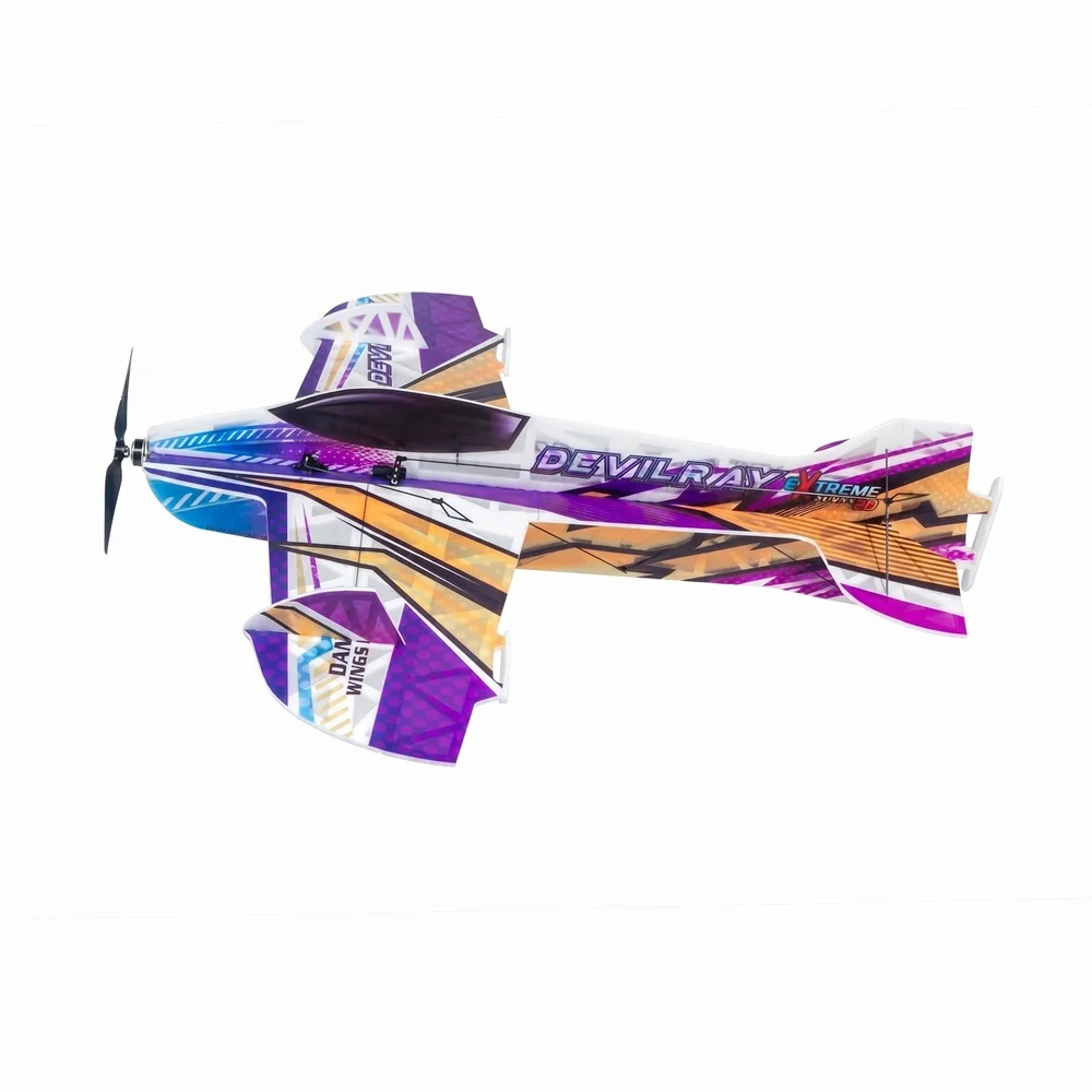 EA03 Devil Ray 800mm EPP 3D RC Airplane Kit, Indoor/Outdoor 4D Aerobatic - Lightweight Stunt Flyer for Intermediate Pilots