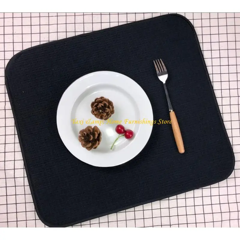 

Absorbent Dish Drying Rack Pad Microfiber Dish Drying Mat Kitchen Counter Mat Multipurpose Table Pad for Tableware Drop shipping