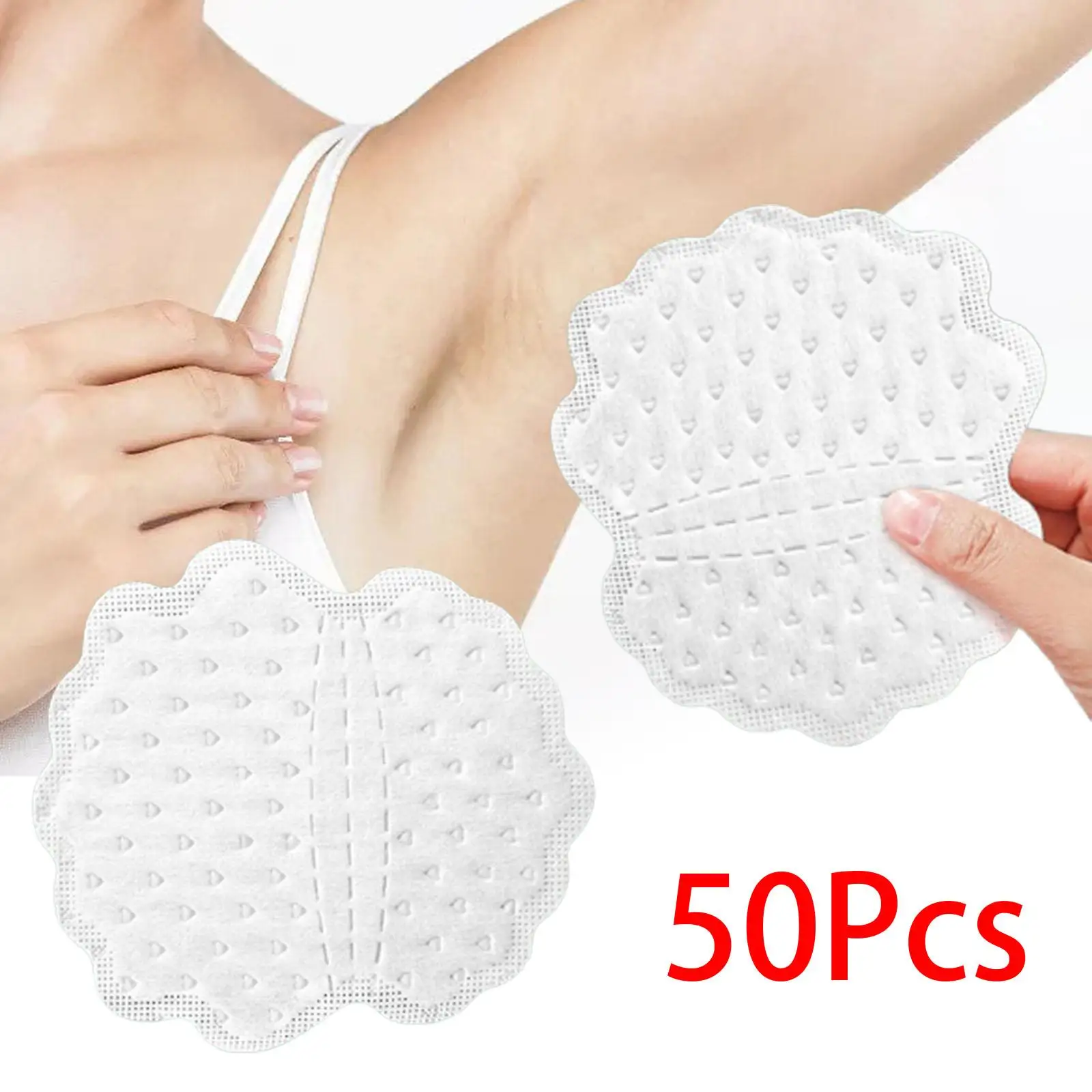 

50Pcs Disposable Underarm Sweat Pads Outdoor Activities Invisible Comfortable Accessories Armpit Absorb sweat pads for Unisex