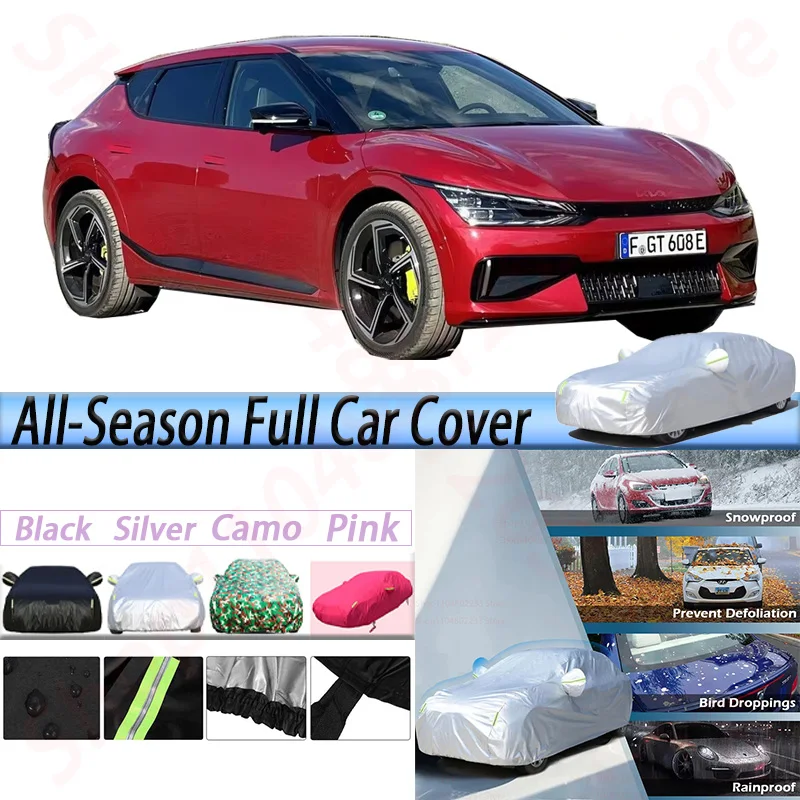 

Waterproof Car Covers For Kia EV6 2021-2026 Dustproof SUV Sun Rain Snow Paint Wind Protection Cover