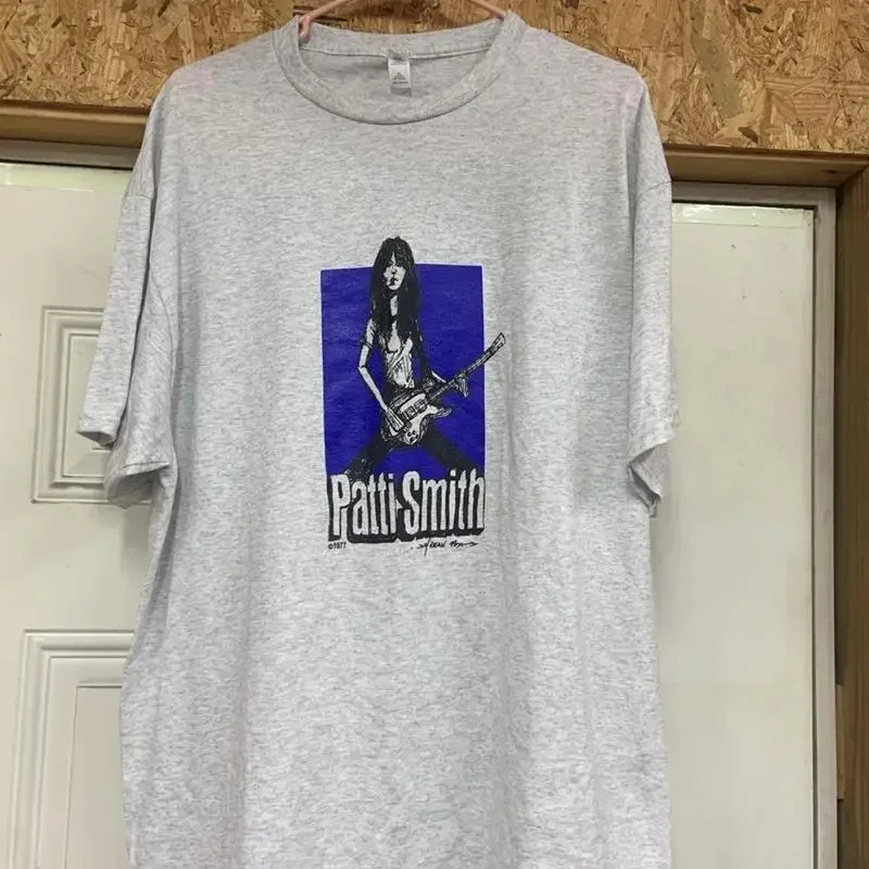 Music Patti Smith For Fan Light Grey T Shirt Full Size S 5Xl
