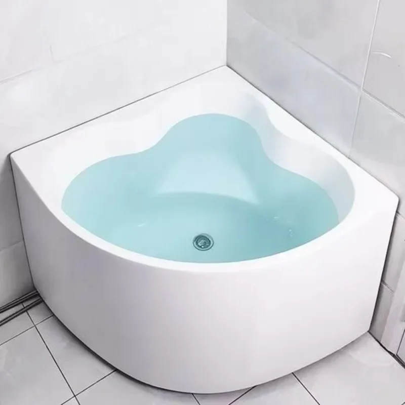 High-value fan-shaped acrylic bath tub, household independent bathroom supplies