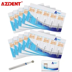 AZDENT 50 stücke = 10 Packs Dental Diamant Bohrer Medium FG 1,6mm für Hohe Geschwindigkeit Handstück Turbine Zahnarzt Werkzeuge dental Labor Burs