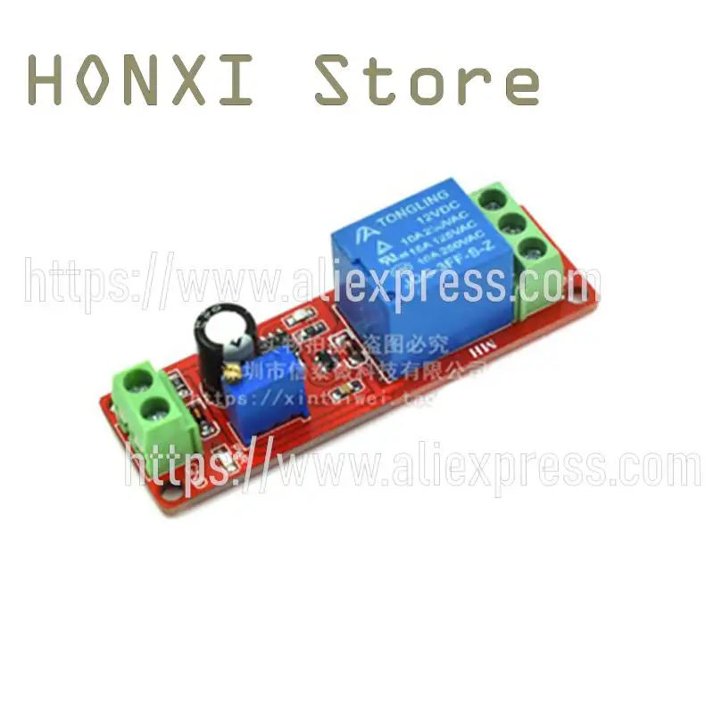 1PCS NE555 monostable switch delay time delay relay module (12V) vehicle electrical power switch