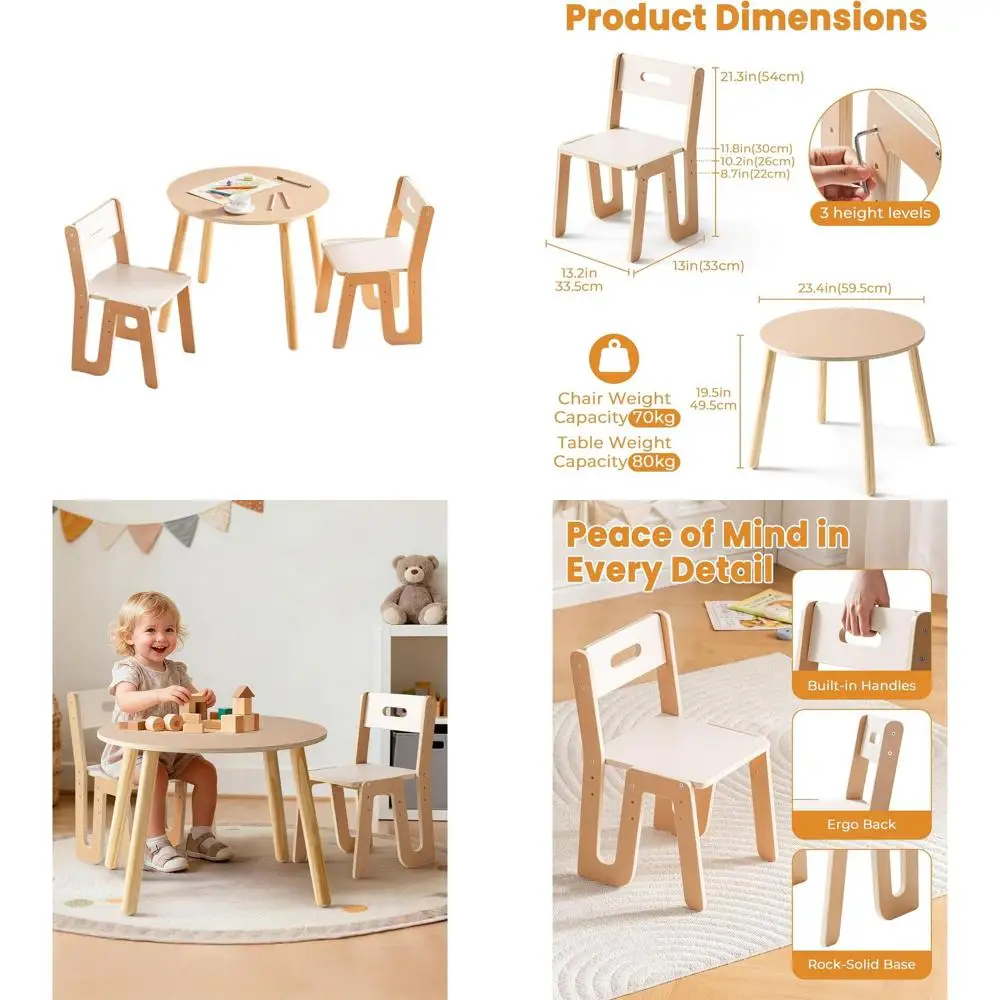 

Стол и стулья для малышей с регулируемой высотой, подходит для детей от 3 до 8 лет, письменный стол для детей, идеально подходит для дома, класса и