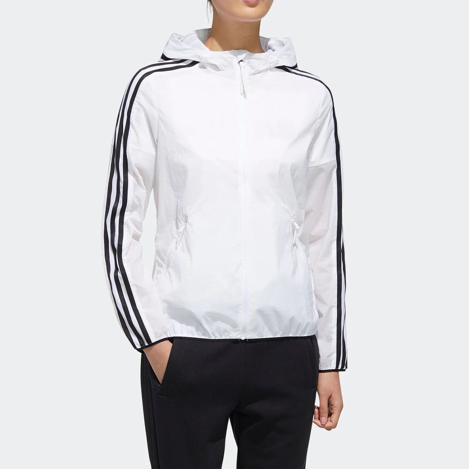 adidas-genuine-women's-woven-jacket-hooded-sports-windbreaker-jacket-ft2881