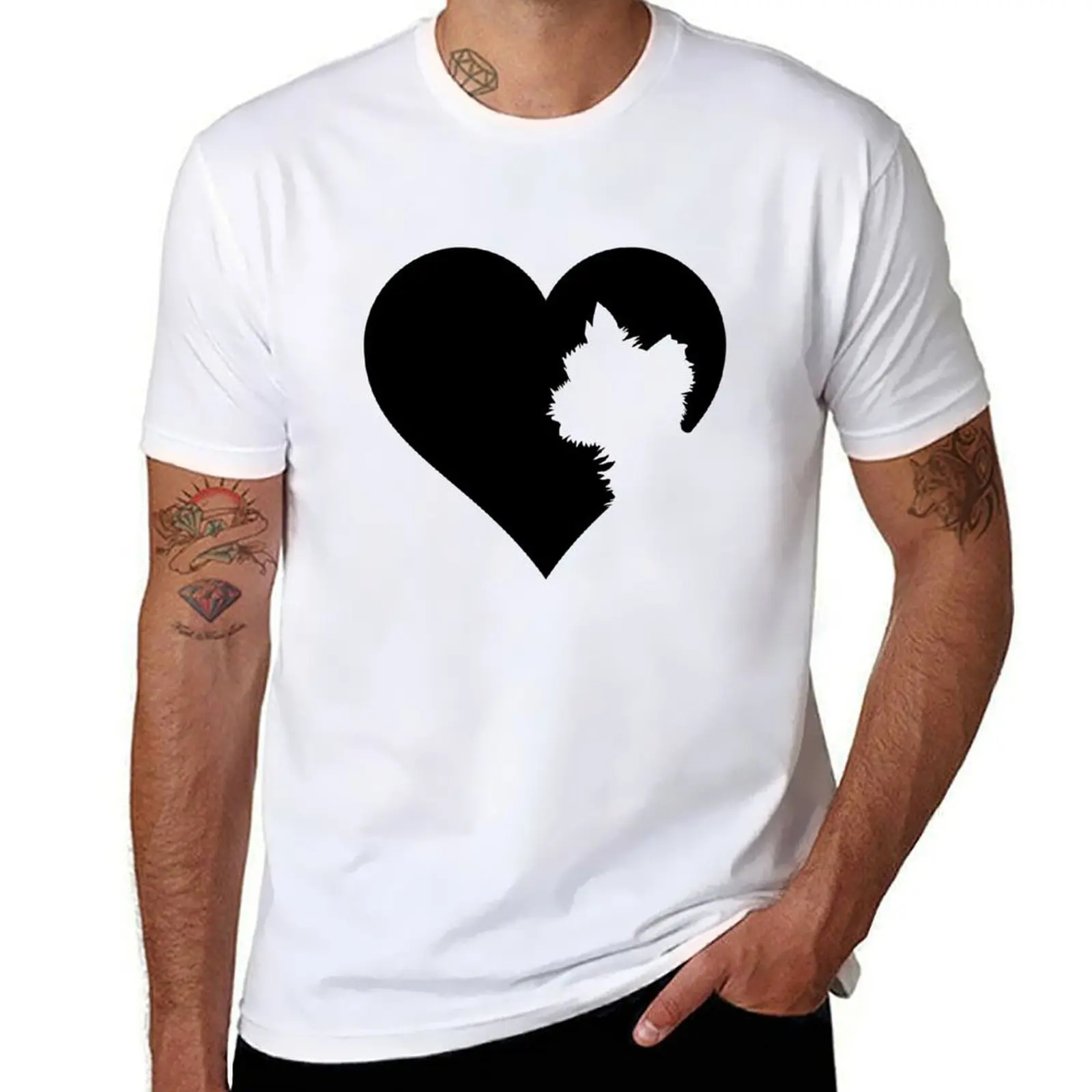 plain tshirt T-Shirt The Yorkie t of shirt the man cotton man Heart shirt t Lover man