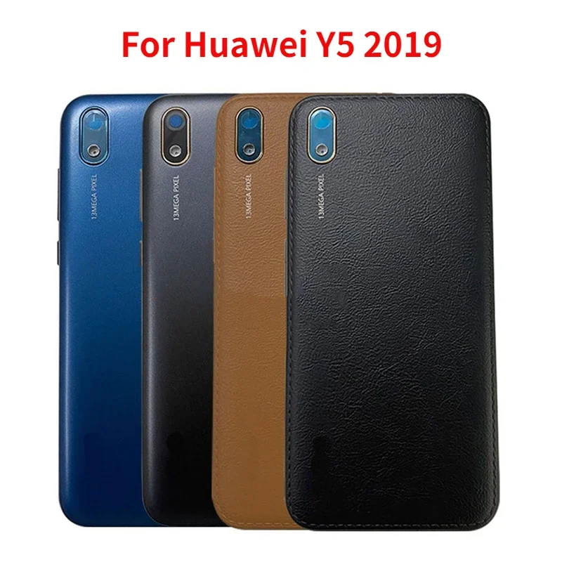 New Back Housing Case For Huawei Y5 2019 AMN-LX9 AMN-LX1 LX2 LX3 Battery Cover Rear Door Cover with Camera lens