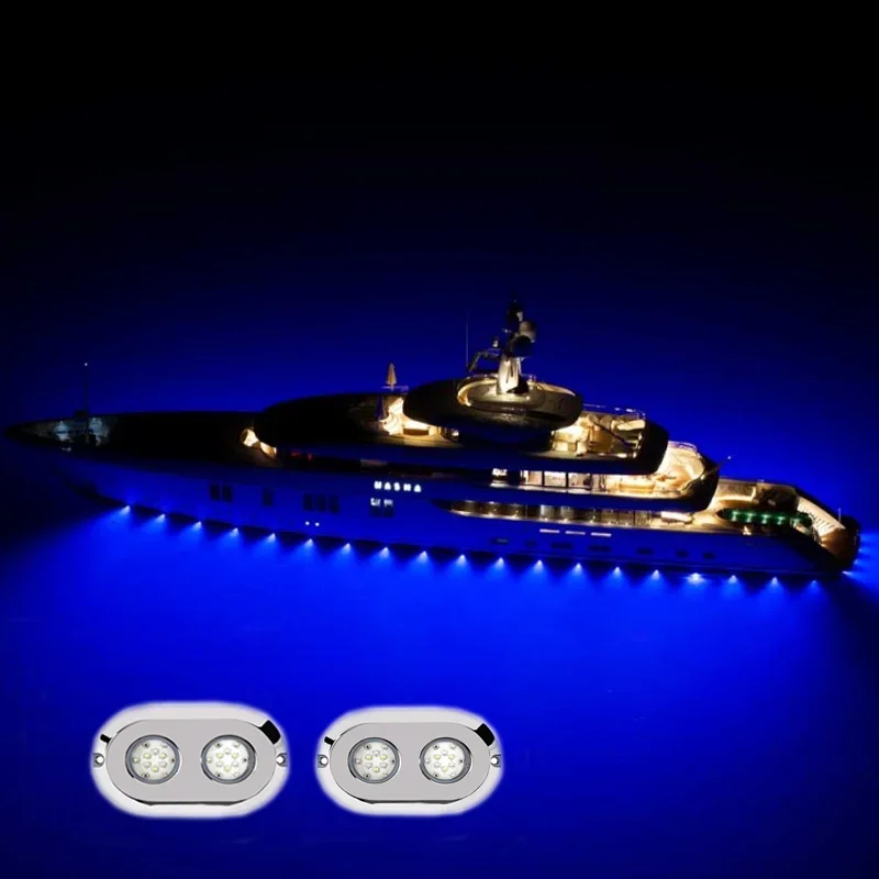 

12V 120W RGBW Marine Led Underwater Boat Transom Lights For Boat Yacht