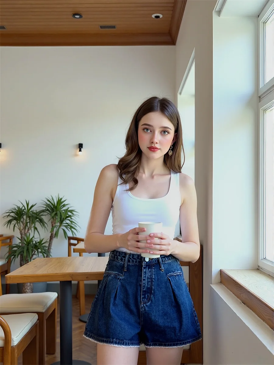 デニム ダークブルー ショーツ レディース お尻を包む ヒップスター ワークアウト ボディービル トレーニング アクティブウェア スポーツ クラブ リップド ジム スリムフィット