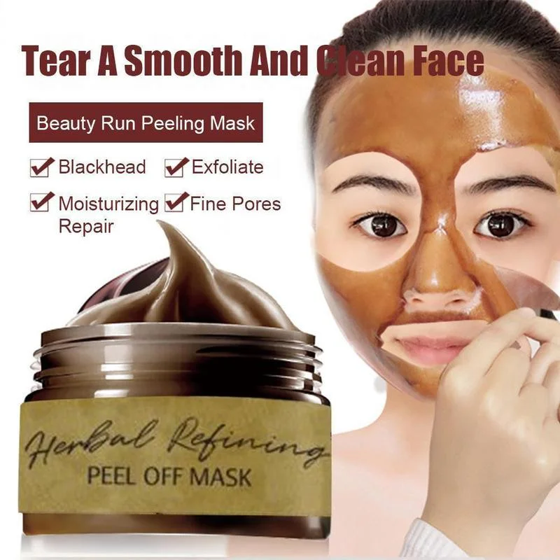 120ml Remove Blackhead Cleaning Mask Peel-off Mask Pores Beauty Health Herbal Refining Peel Off Mask Black Point Mask Face