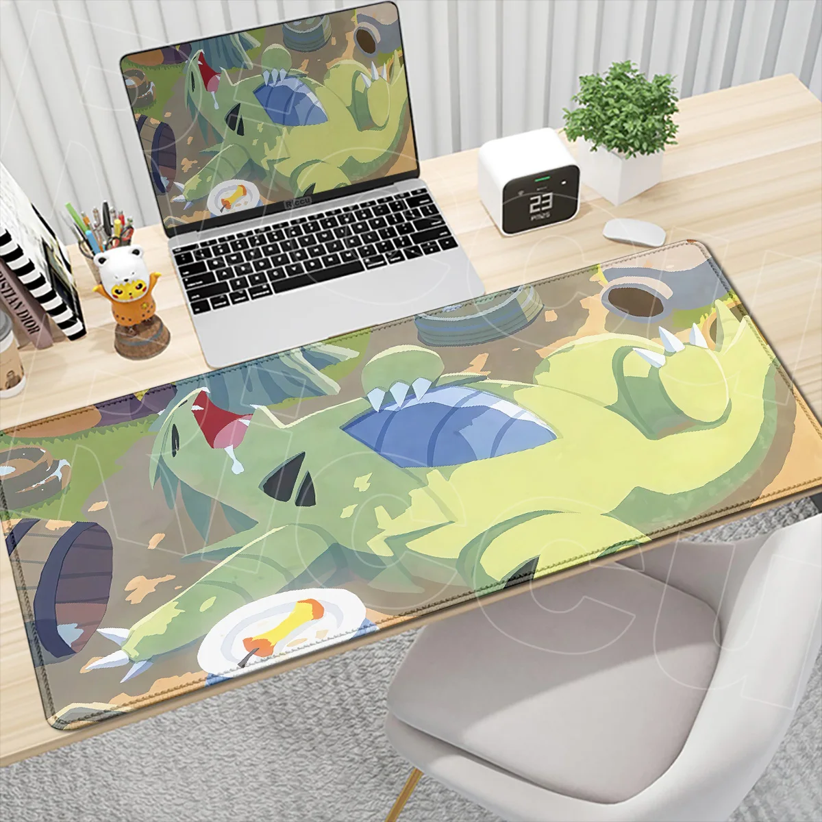 Laptop Office Cabinet Mousepad Anime P-pokemon Tyranitar Washable Computer Keyboard Mat Large Locking