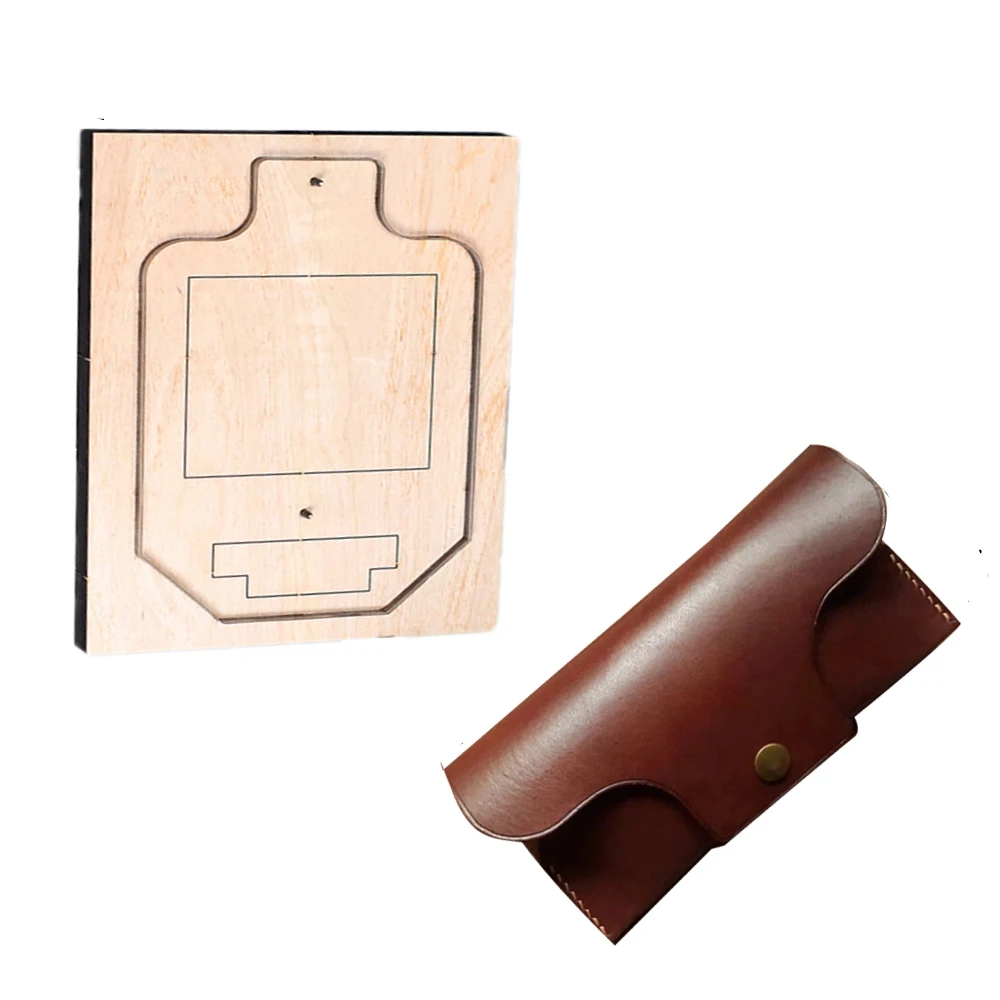 

1 шт., 17X8 см, сумка для очков, деревянная форма для резки кожи, производство рукоделия своими руками, подходит для большинства машин
